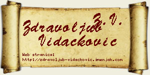 Zdravoljub Vidačković vizit kartica
